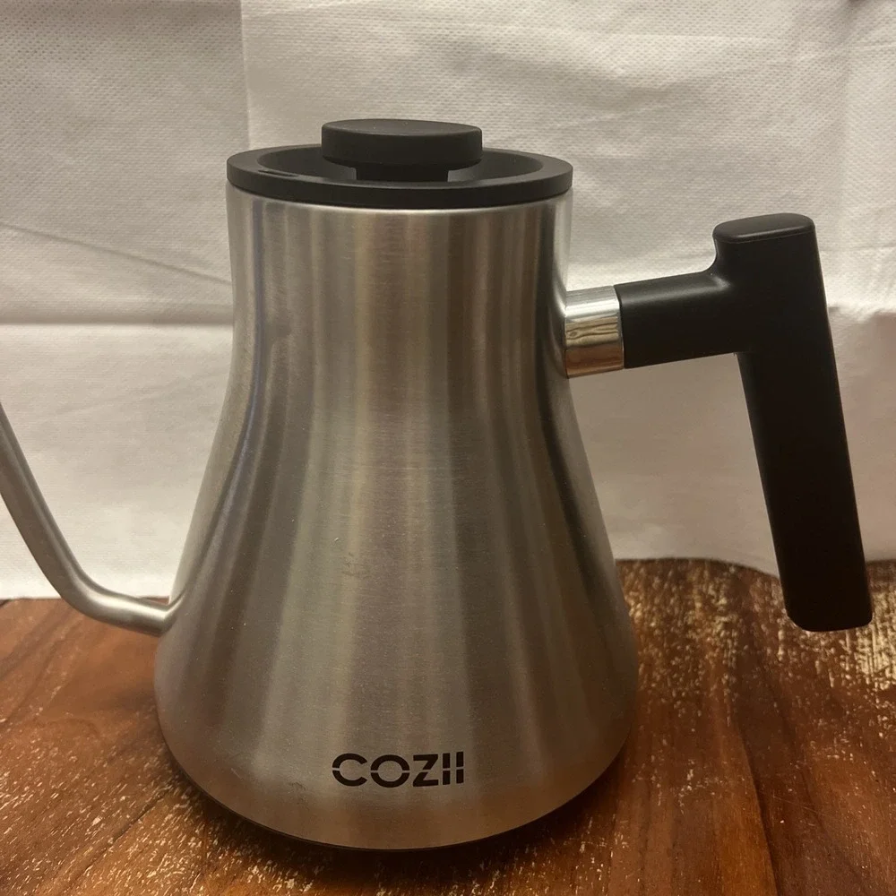 COZII Electric Gooseneck Coffee Kettle 0.9L Silver